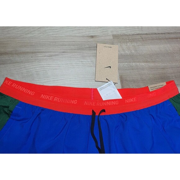 Nike Stride Dri-FIT 5" Brief Lined Running Shorts Blue  Men's XXL HF4562-480 NEW - Picture 6 of 9